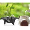 Sumnacon Cast Iron Teapot Warmer Dish Cups Heater Decorative Trivet