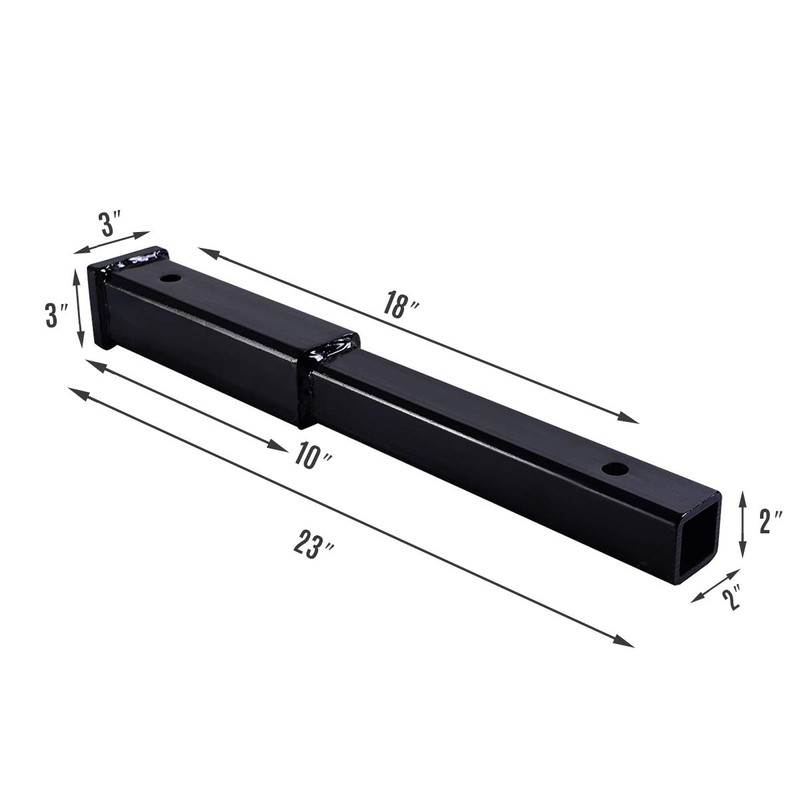 Fullwatt 18" Trailer Hitch Extension for 2-Inch Receiver Tube Extender