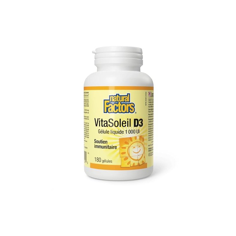 Natural Factors Natural Factors - Vitamin D3 1000 IU, 180