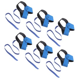 sourcing map 6pcs ESD Anti Static Foot Heel Straps 20" Anti Static Wrist Strap Band Adjustable for Grounding Removing Static Blue