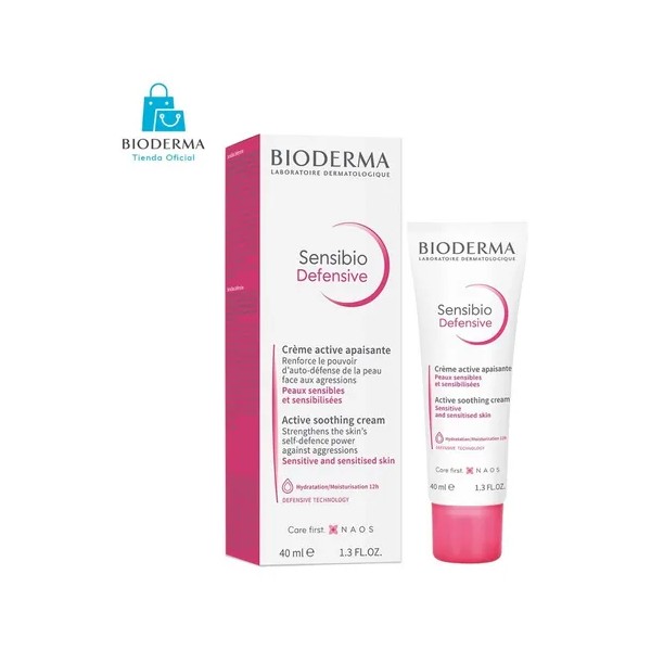 Bioderma Sensibio Defensive Crema, Hidrata Piel Sensible 40m