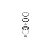 Grohe 46585000 Diverter Button,Silver