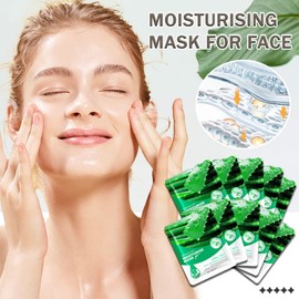 Hydrating Face Mask Set,10 Combo Pack Moisturizing Facial Sheet Masks Set for Women & Men,All Skin Type(B)