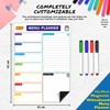 Magnetic Whiteboard for Fridge: Multi-Functional Meal Menu Planner, with Colourful
