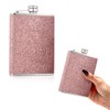 Tongdejing 8 Oz Hip Flask,Stainless Steel Hip Flasks with Glitter