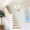 METWET 2 Light Bathroom Light Fixtures, Brushed Gold Vanity Lights,