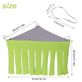 Corner Hideout,2 PCS Guinea Pig Hideout Hideaway,Corner Fleece Small Animal Hideout Cage Accessories for Guinea Pig Chinchilla Rabbit Bunny Rat Hedgehog Squirrel Ferret Green+Blue