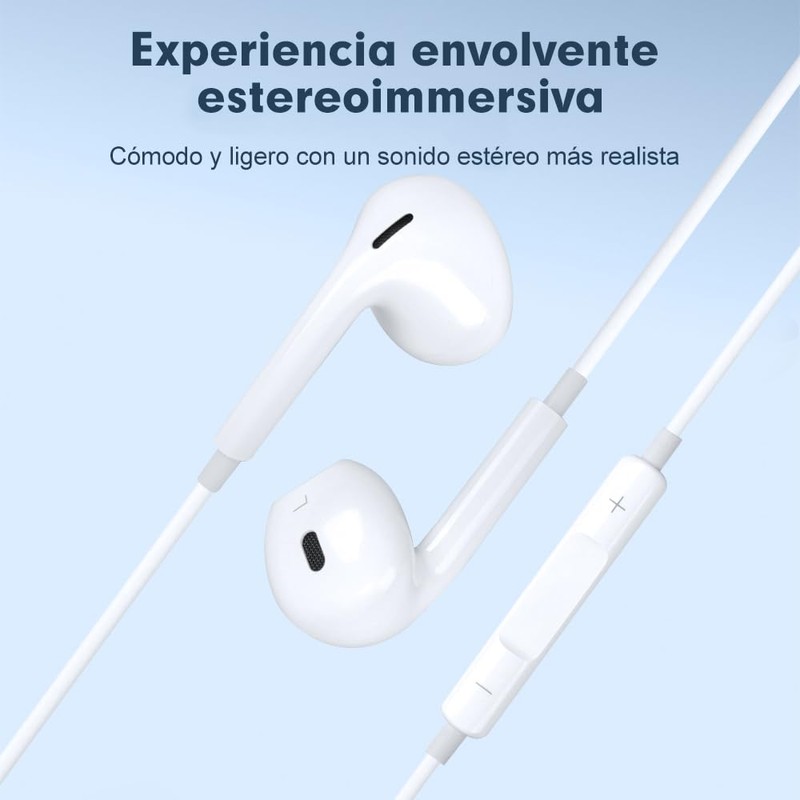 CONTROL EXPERT Audífonos con Cable Tipo C Micrófono y Control