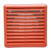 Kair Terracotta Louvred Wall Vent Grille 155mm External Dimension with