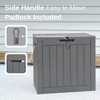 EAST OAK Deck Box, 31 Gallon Indoor and Outdoor Storage
