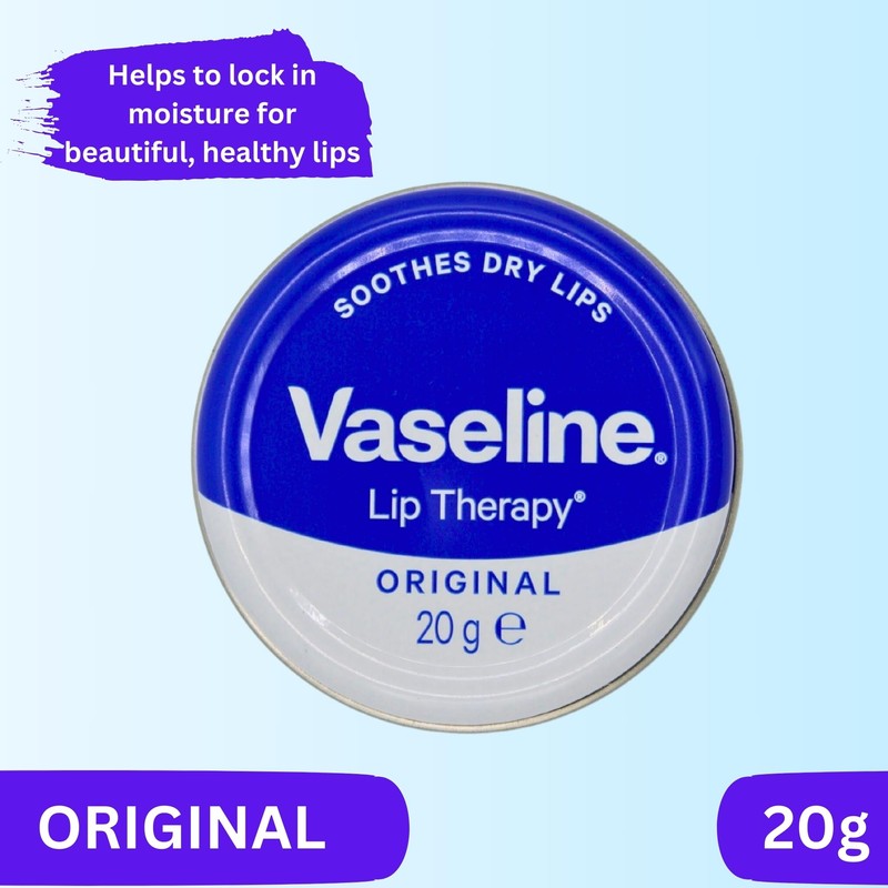 Vaseline Lip Balm 4 X 20g (Rosy Lips, Cocoa Butter,