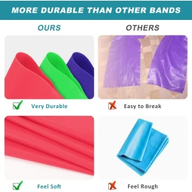 Bandas Elásticas De Resistencia Ejercicio Fitness Yoga 6 Pcs
