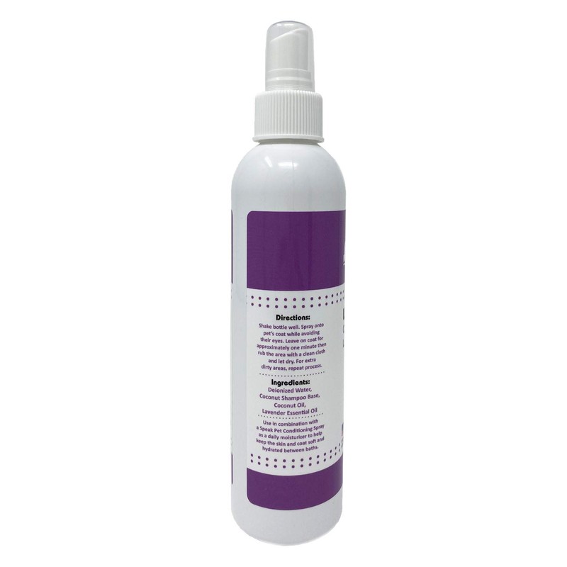 Speak Pet Products Natural Waterless Bath Spray, for Dogs, Calming