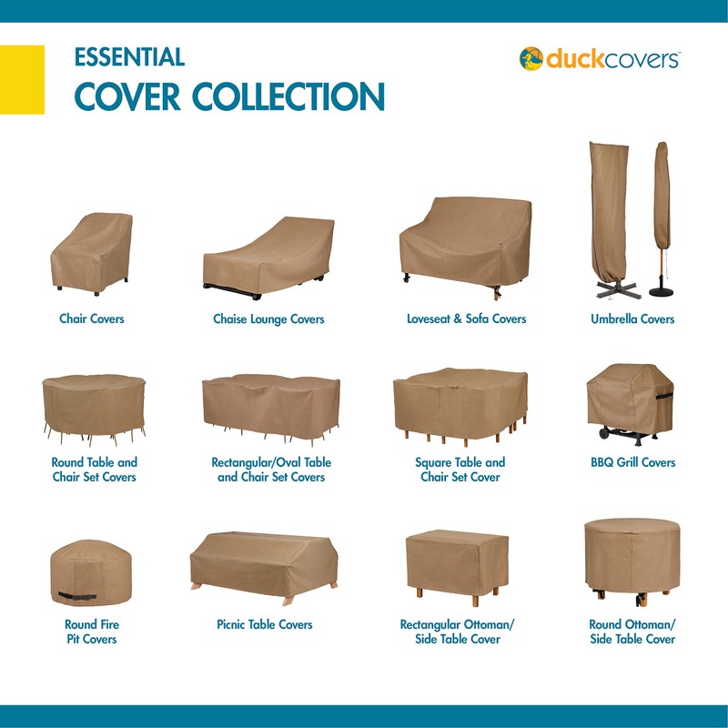 DUCKCOVERS Essential Water-Resistant 9 Foot Umbrella Cover, patio umbrella cover