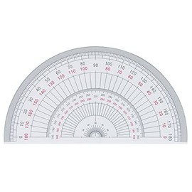 ウチダ 半円分度器 18cm 1-822-0104