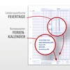 Yohmoe Employee Holiday Planner 2026 Foldable, Folded Format 975 x