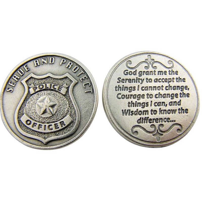 Lumen Mundi Serve and Protect Police Officer Pocket Token with