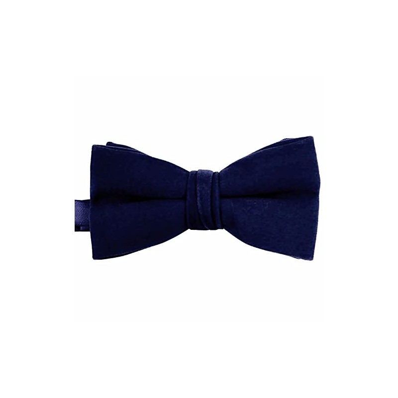 Bowties.jp bd572 Navy Velvet Bowtie, Bowtie, Easy to Wear, navy