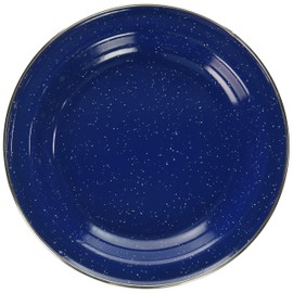 GSI enamel plate blue dishes