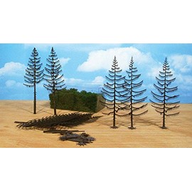 Heki 1970 Spruce Kit with Flocking 10 Pieces, Height-22 cm, Multicolour