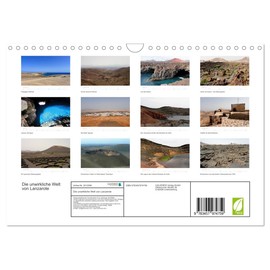 The Unreal World of Lanzarote (Wall Calendar 2026 DIN A4 Landscape), CALVENDO Monthly Calendar
