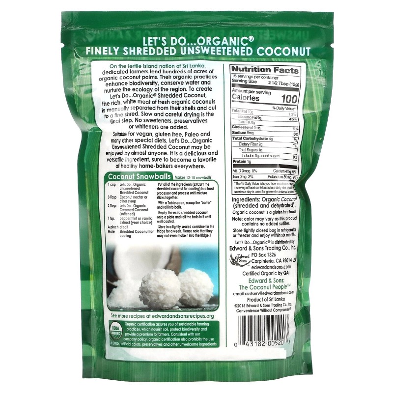 Edward & Sons 2 PACK - Let's Do Organic Unsweetened