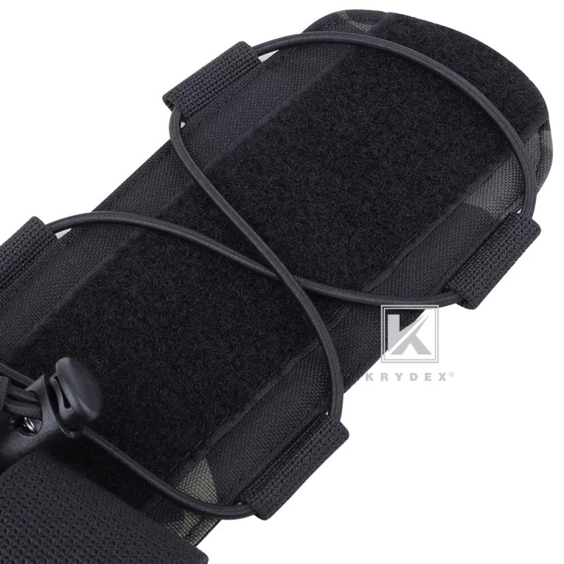KRYDEX Helmet Counterweight Battery Pouch Cord Lock Retainer Black Camo