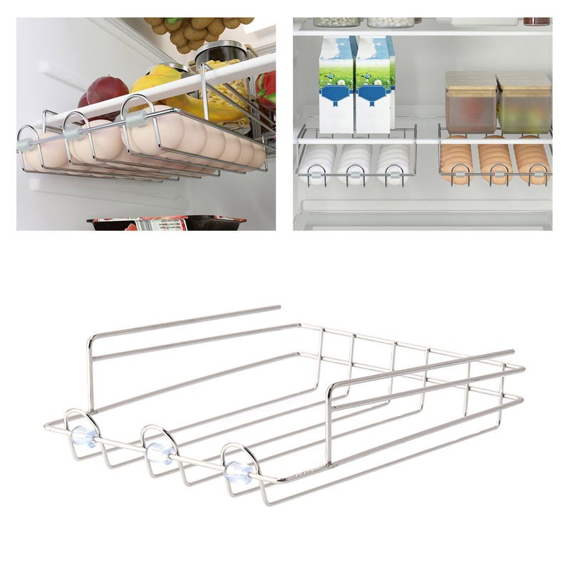 Refrigerator Egg Rack Stainless Steel Drawer Type Egg Storage Container