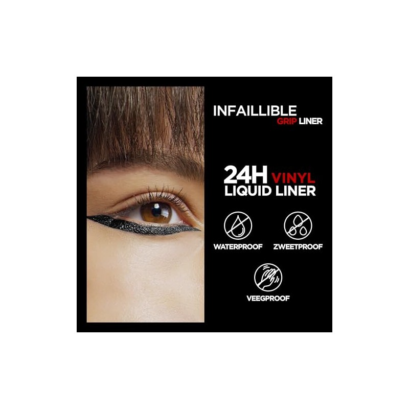 L'Oréal Paris Infallible Grip 24H Vinyl Liquid Liner Black, Liquid