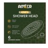 Amler Luxury Shower Head High Pressure Rain Bathroom Chrome Showerhead