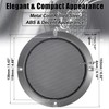 X AUTOHAUX 5" Titanium Tone Audio Speaker Cover Mesh Subwoofer
