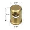 Akicon Brushed Gold Brass Finish Kitchen Dishwasher Air Gap Cap,