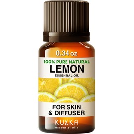 Ylang-Ylang Essential Oil for Diffuser & Lemon Essential Oil for Diffuser Set - 100% Nature Aromatherapy Grade Essential Oils Set - 2x0.34 fl oz - Kukka