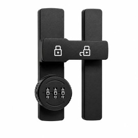 Keyless Sliding Barn Door Lock with 3-Digit Combination – Heavy Duty Privacy Latch for Home, Office & Bedroom Doors