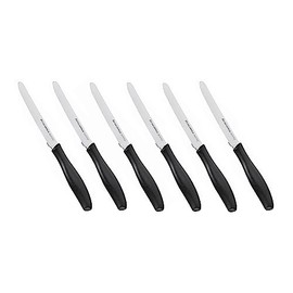 Tescoma 862011 Tafelmesser, Edelstahl, Silber/schwarz, 27.7 x 10.8 x 2.8 cm