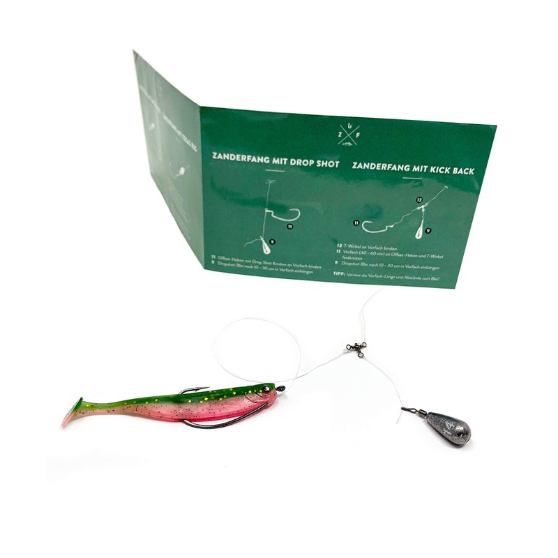 Zanderfang - Finesse Box 95 Pieces - 30 Rubber Fish