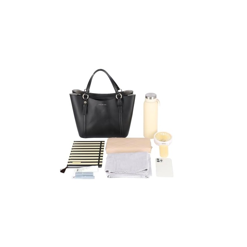Lanoe 37585 Conan Handbag, Tote Bag, Shoulder Bag, 2-Way, Crossbody,