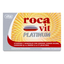Suplemento Vitaminas Minerales Rocavit Platinum Vitae Cápsulas