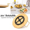 PLAPITATE Party Serving Trays and Platters, Ceramic Lazy Susan Serving