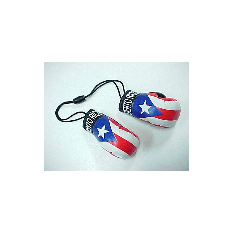 Puerto Rico Country Flag Mini Boxing Gloves to Hang On