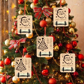 Christmas Money Holder Cards, Christmas Money Gift Wood, Christmas Pendant Money Clip Decoration Christmas Money Gifts Christmas Cash Christmas Tree Hanging Decorations (Style 2)