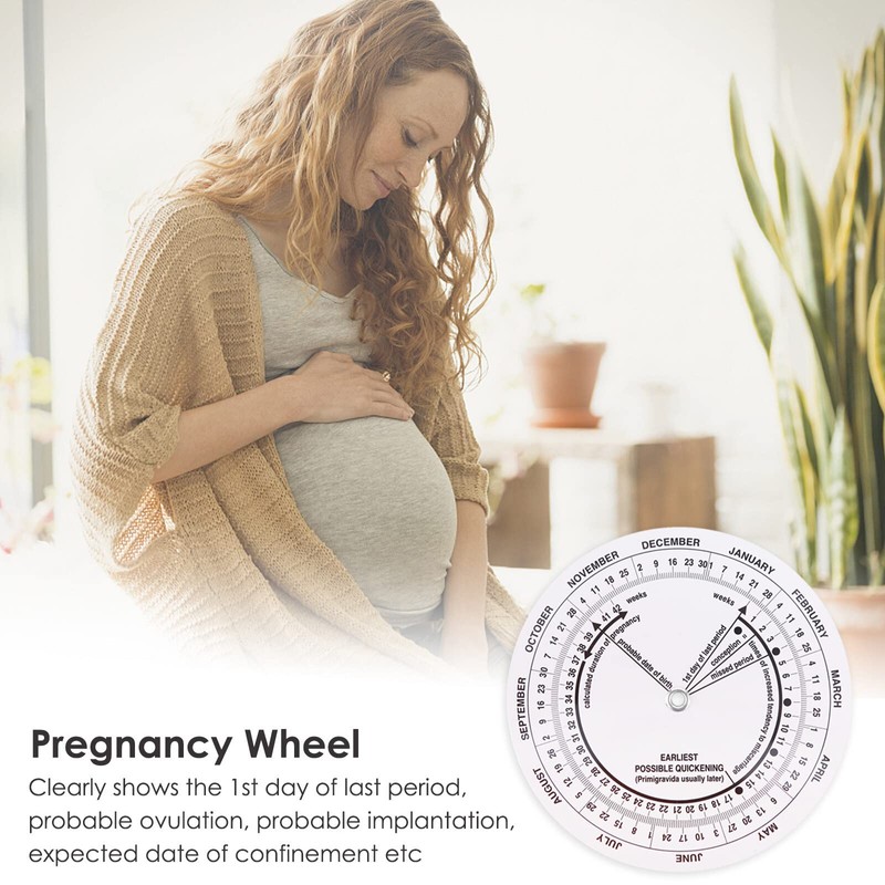 Petyoung 8Pcs Pregnancy Wheel, Pregnant Due Date Calculator for Pregnant