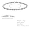 Tuscany Silver Women's Braided Chain Bracelet Sterling Silver 18 cm,