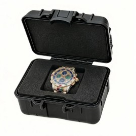 Waterproof & Shockproof Travel Watch Case - Durable Hard Storage Box for Travel, Sports & Outdoor & Daily Protection - Hard Protective Case Compatible with Smartwatches
