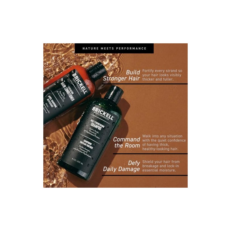 Brickell Menââ‚¬TMs Daily Revitalizing Hair Care Routine - Mint &