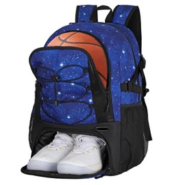 Goloni Basketball Backpack,Large Sports Bag with Ball Compartment & Shoe Compartment,Basketball Bag Fit Volleyball, soccer,Gym