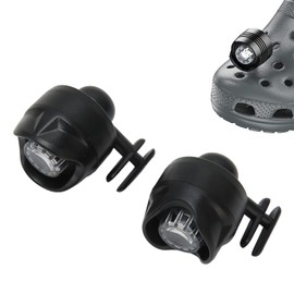 Faros Delanteros para, 2 Piezas de Luces, Accesorio para Linternas para, Accesorios Impermeables para Niños y Adultos, Zuecos, Zapatos, Linternas LED para Acampar Al Aire Libre,