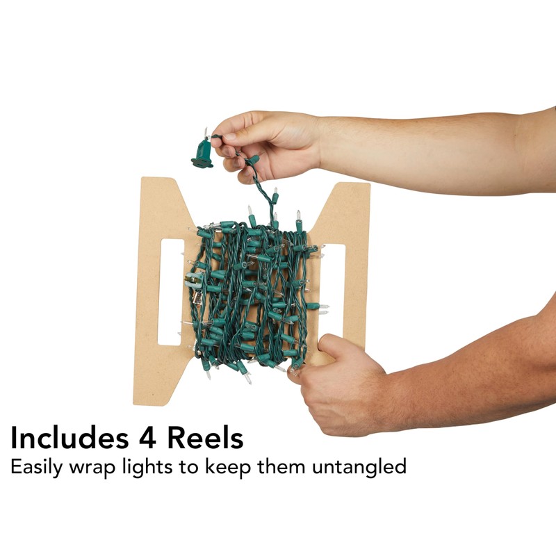 Covermates Keepsakes Light Storage Reels – 4-Pack Durable Light-Wrapping Reels