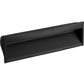 Gedotec Furniture Handle for Inlet Shell Kitchen - Wave Small | Inlet Handle with Recess | Metal Stainless Steel Look | Shell Handle for Cabinets & Drawers | Pack of 1