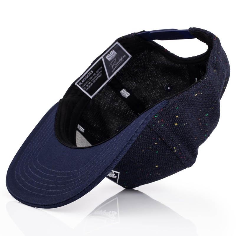 Blackskies Snapback cap, black, brown, grey wool screen, unisex premium